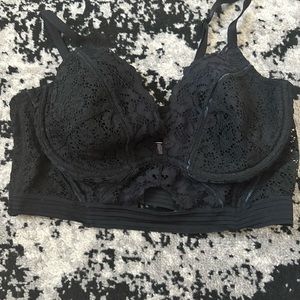 Corset bra 36C black lace